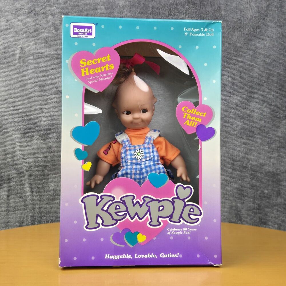 Vintage 8" Poseable Kewpie Doll by Rose Art Secret Heart NIB